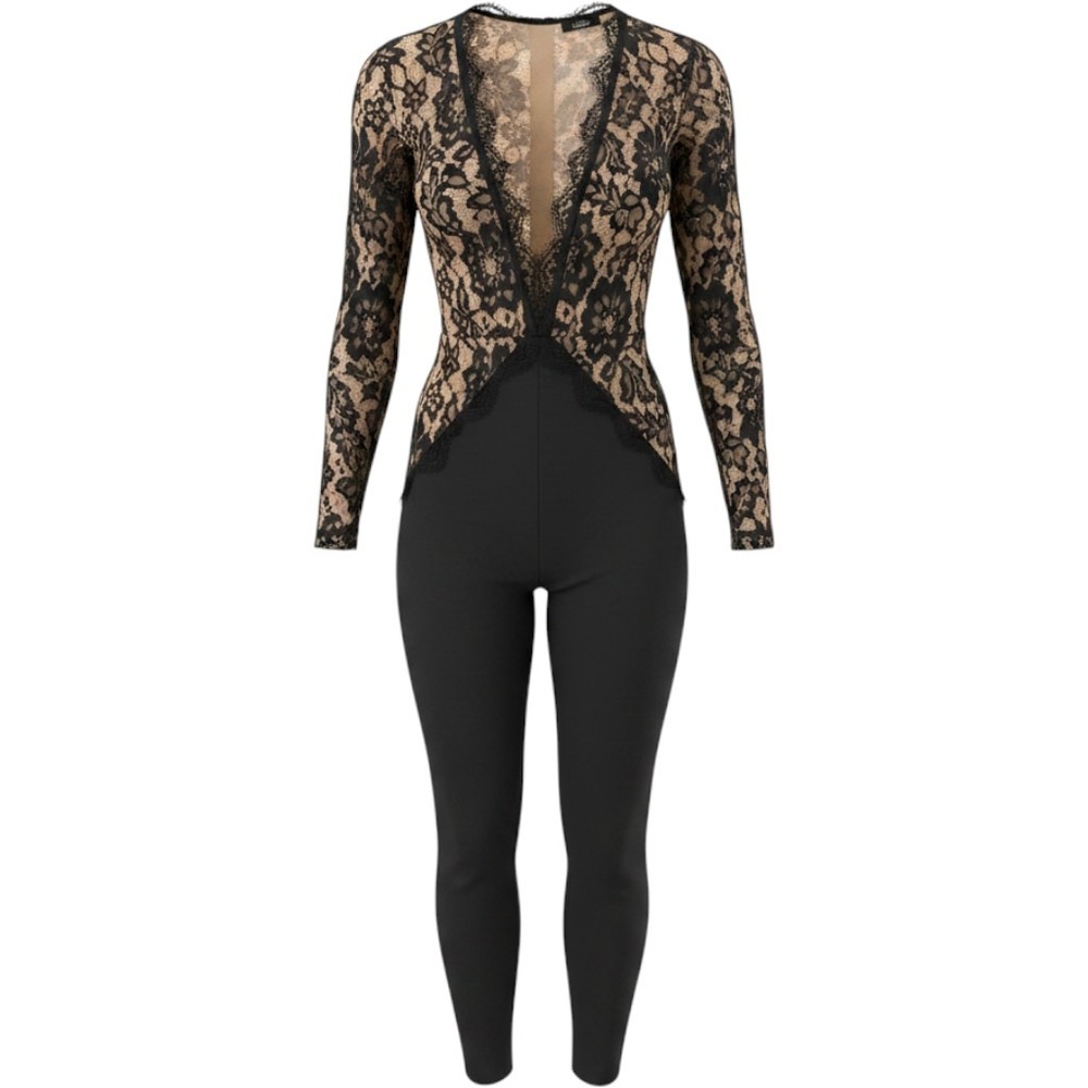 Michael Costello x REVOLVE Lace Jumpsuit Womens XS Chic Night Out Bodycon Glam